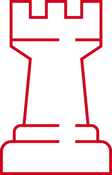 Red chess piece icon