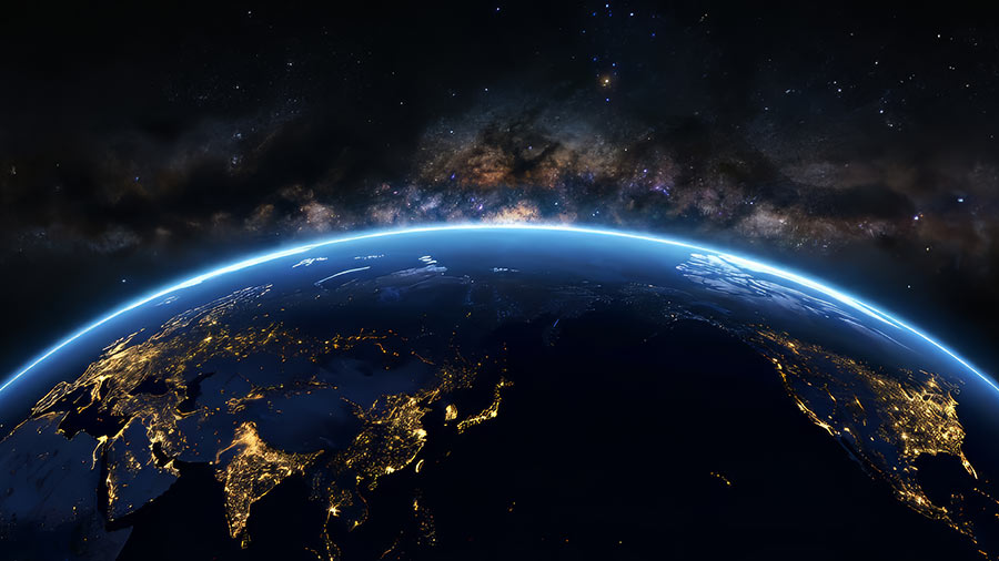 Photo of the earth from space
