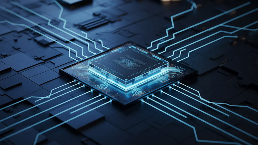 Photo of AI chip